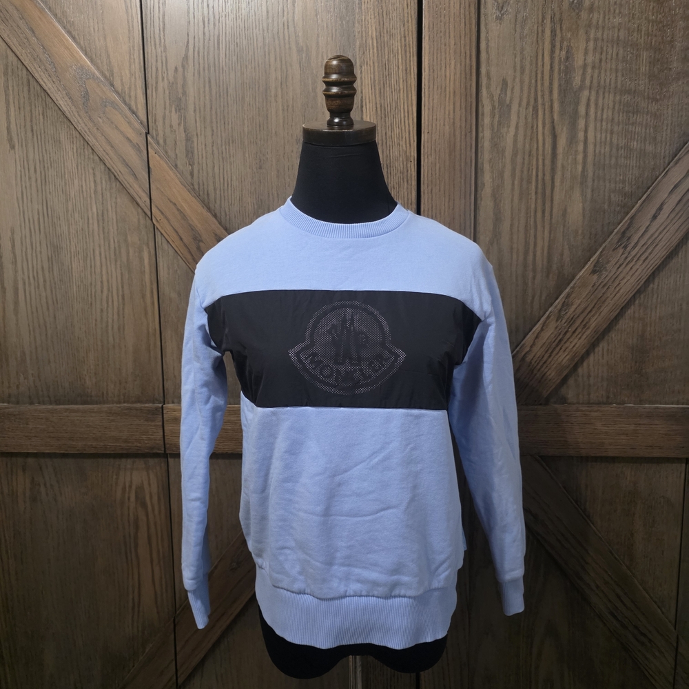 Moncler Light Blue Sweatshirt
